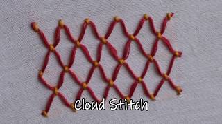 Cloud Stitch In Hand Embroidery Stitches Tutorial