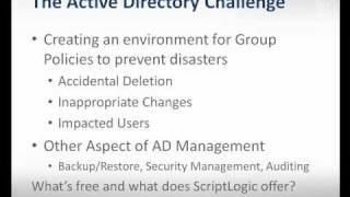 Part 1 of 6 Active Directory Series: Introduction to Active Directory and GPO Webinar