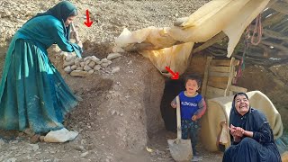 When survival is the only way; a woman builds a lone underground shelter