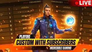 FREE FIRE LIVE CUSTOM ROOM | FF LIVE GIVEAWAY ? 🗿 ❤️ #freefire #ff #freefire