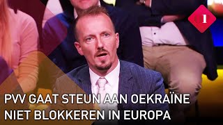 EU-lijsttrekker PVV Sebastiaan Stöteler over steun aan Oekraïne | Op1