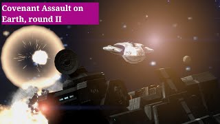 (Reupload) Invasion of Earth| Halo:Reach Slipspace mod | Invasion mode on Cradle,  Covenant round II