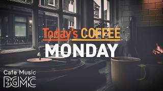 MONDAY COFFEE: 4K Cozy Window Cafe Music ☕️ Smooth Jazz with Fireplace Glow for Work & Study