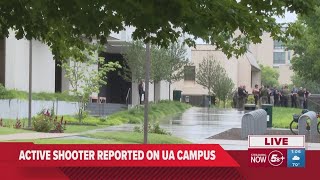 Live coverage at University of Arkansas campus in Fayetteville