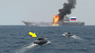 Ukraine's Mini Drones Attack and Destroy Russian Warships