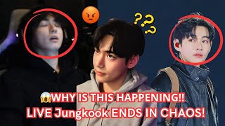 TAEKOOK 😱 LIVE Jungkook ENDS IN CHAOS! 😱WHY IS THIS HAPPENING!! Taehyung Responds.