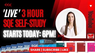 SQE SELF STUDY GROUP   STUDY WITH ME SESSION   3HR LIVE STREAM