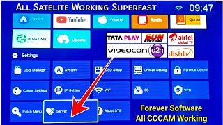 New Software🤩Forever STB Box✅All Satellite📡Working🔥Cline Software👍 #tataplay #sharing #cccam #cline