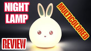 Silicone Cute Rabbit LED Table Night Lamp With  Multicolour | Review