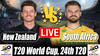 New Zealand vs South Africa Score | NZ vs SA Score 24th T20 Commentary | T20 World Cup 2026