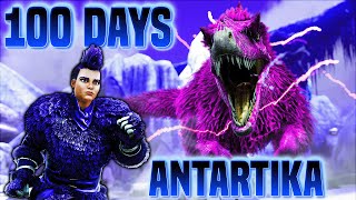 100 Days Shiny Dinos To Beat The Modded Map Antartika