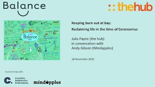 Balance #6 Keeping Burn Out at Bay - Reclaiming life in time of Covid 19