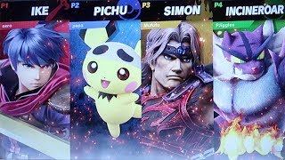 Smash Ultimate full roster demo match 4