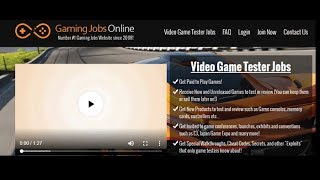 Gaming Jobs Online Review | Make Money With Playing Video Games