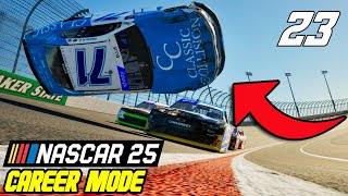 THE WORST CRASH. IS HE OKAY? - NASCAR 25 Career Mode