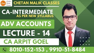 CA Inter Advanced accounts playlist I New syllabus I Online live batch May 24/Nov 24-CA ARPIT GOEL