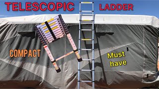 How to reach the top of a caravan using a Telescopic Ladder