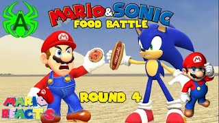 Sonic we need to cook | Mario Reacts To Mario VS Sonic: Food Battle (Round 4)