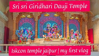 Iskcon temple jaipur | first vlog  #iskcon #jaipur #vlog