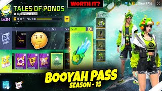 Kya Booyah Pass Season 15 Lena Chaiye ? 🤔 | Booyah Pass season 15 | Garena Free Fire MAX