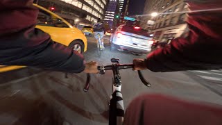 FIXED GEAR | POV SPICY RIDE up 8th Ave with SLOWBOY JAY (ALMOST GOT CHASED BY THE POLICE)👀
