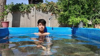 Cooking pizza in the garden:🏡Making pizza with fresh vegetables and ham 🥓🍕