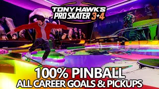 Tony Hawk's Pro Skater 3+4 - Pinball 100% (All Career Goals, Stat Points, Cash, IG Logo, etc)