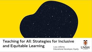 Teaching for All Strategies for Inclusive and Equitable Teaching