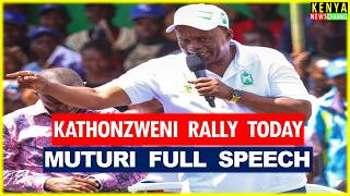 ANGRY Justin Muturi Lectures Ruto badly with Kalonzo & Gachagua at Kathonzweni Makueni Rally today
