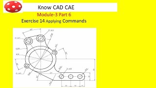 #knowcadcae #CAD2d |AutCAD Tutorial 2019  Excercise 14|Beginer to Advance|| #2dExcerc #CADMECHANICAL