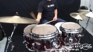 Custom Shop CANOPUSオリジナルドラムセット「Session Kit」Turkishシンバルパック