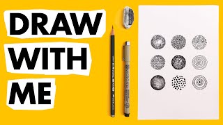 Real Time Mindful Drawing Tutorial: Tiny | Draw With Me