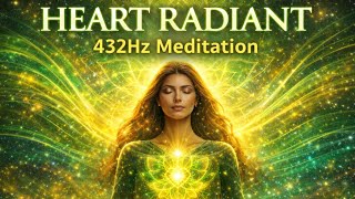 Heart Radiant | Heart Chakra Healing Meditation | 432Hz Frequency for Love, Balance & Coherence