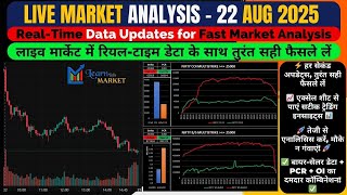 Option Chain Analysis with Our Excel (22-08-2025) | Real-Time NSE Option Chain Data in Excel Sheet