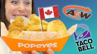 American Trying American Chains in Canada Feat. A&W, Popeyes, & Taco Bell