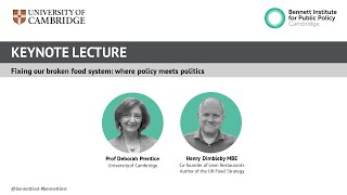 Keynote lecture: Fixing our broken food system: where policy meets politics - with Henry Dimbleby