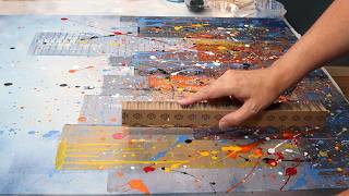 Painting Without Boundaries: Abstract Cityscape Using Any Tool I Can Find!