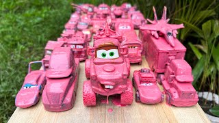 Clean up muddy minicars & disney pixar car convoys! Play in the garden