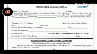 how to fill pensioner's life certificate ?  | HINDI | Koushik Gupta |