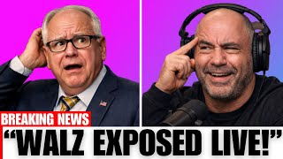 "Joe Rogan SHOCKS Tim Walz With Brutal Truth On LIVE TV!"