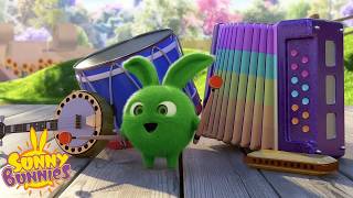 Sunny Bunnies | Making Music with Hopper | Kids Cartoons