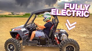 TESTING the WORLD'S ONLY Coda swapped electric RZR