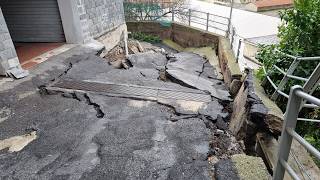 Landslide on Via Napoli, Salis: "We're calling for structural interventions."