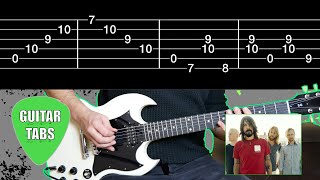Foo Fighters - The Pretender - How to play on Guitar (Tabs On Screen)