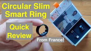 Circular Slim Smart Ring with Touch/Vibration 24HR & Live SpO2/HR/Temp/Stress/Sleep: Quick Review