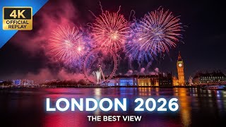 London New Year Fireworks 2026 🎆 | London Eye & River Thames Fireworks Show