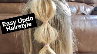 Easy 1/2 Up Hairdo for Women - 365 Days of Hairstyles