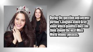 Catriona Gray finishes in top 5 of Miss World 2016
