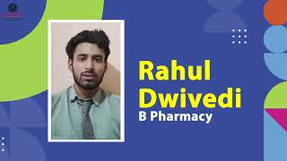 B.Pharm Student Rahul Dwivedi Placed at Mylan | Sandip University Success Story