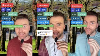 Questions to ask your college tour guide (that they don't want you to ask) | Shorts Compilation